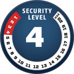 Security Level 4/20 | ABUS GLOBAL PROTECTION STANDARD ® | A higher level means more security